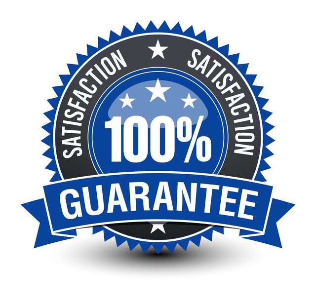 100% Satisfaction Guarantee seal